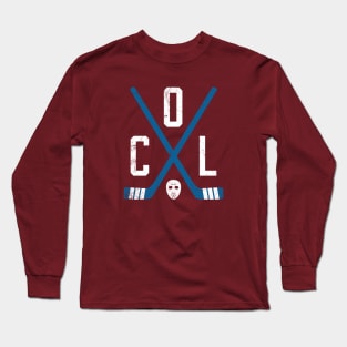 COL Retro Sticks - Burgundy Long Sleeve T-Shirt